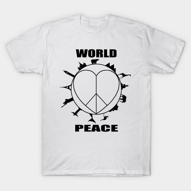 World Peace T-Shirt by HanDraw